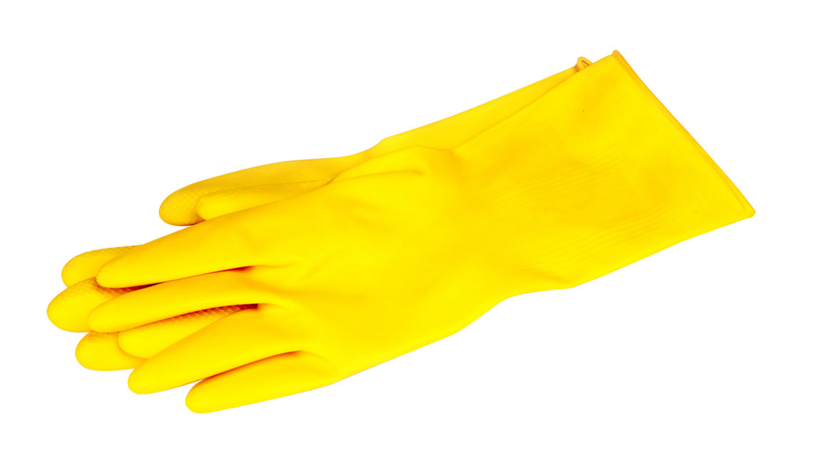 rubber gloves