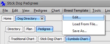 Edit Breed Template